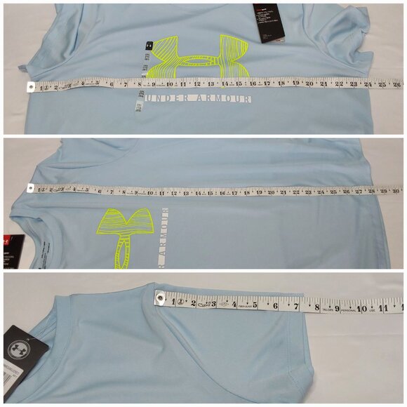 UNDER ARMOUR 'HEATGEAR' LOOSE FIT REFLECTIVE BACK GRAPHIC TEE - Picture 12 of 16